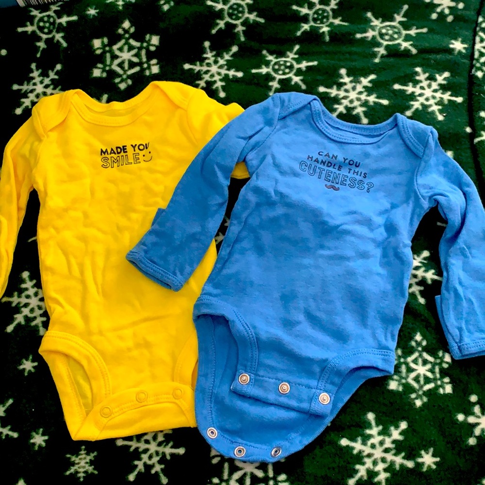 2 Carter’s newborn onesie